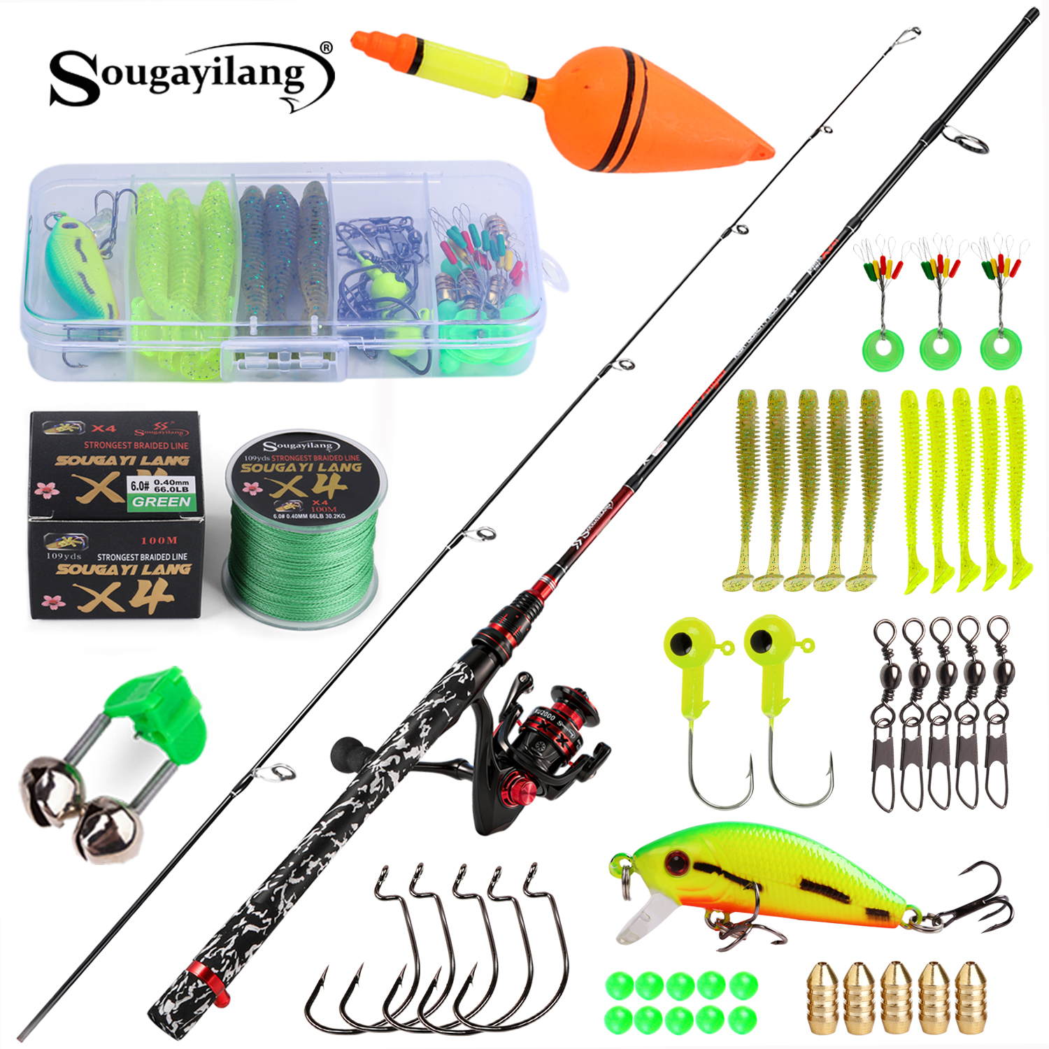 Fishing Rod Combo - Sougayilang Spinning Fishing Rod and Reel