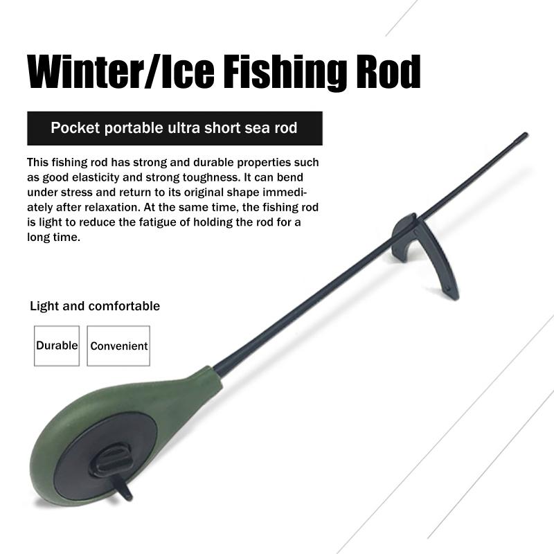 Hot Sale 2PCS Portable Plastic – Fishing Rod Ice recenzja i cena