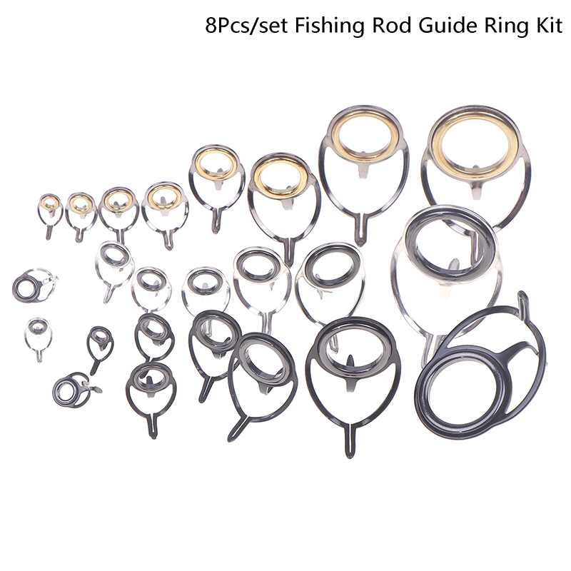8Pcs Fishing Tackle Stainless  – Fishing Rod Tip Replacement recenzja i cena