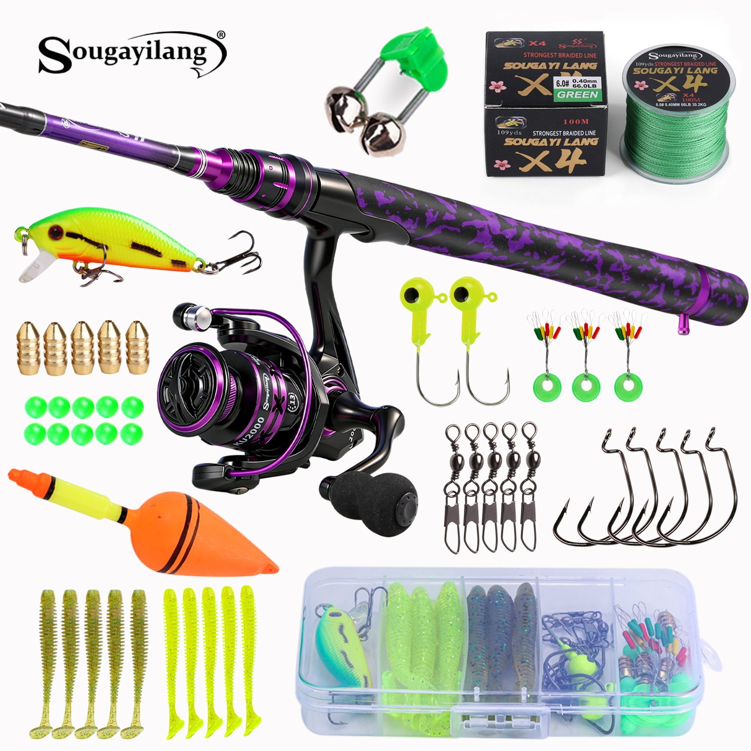 Sougayilang Spinning Fishing R – Fishing Rod Combo recenzja i cena