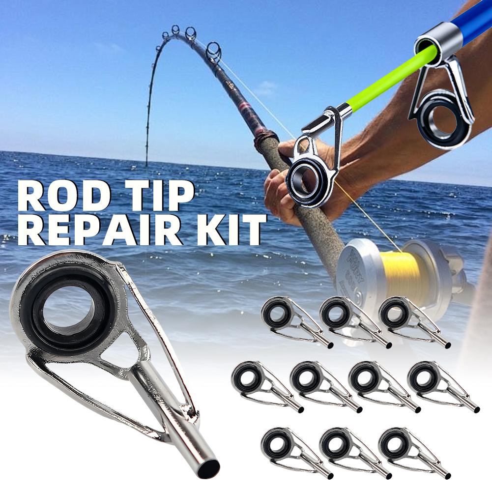 Rod Tip Repair Kit 10pcs Fishi – Fishing Rod Guide Replacement recenzja i cena