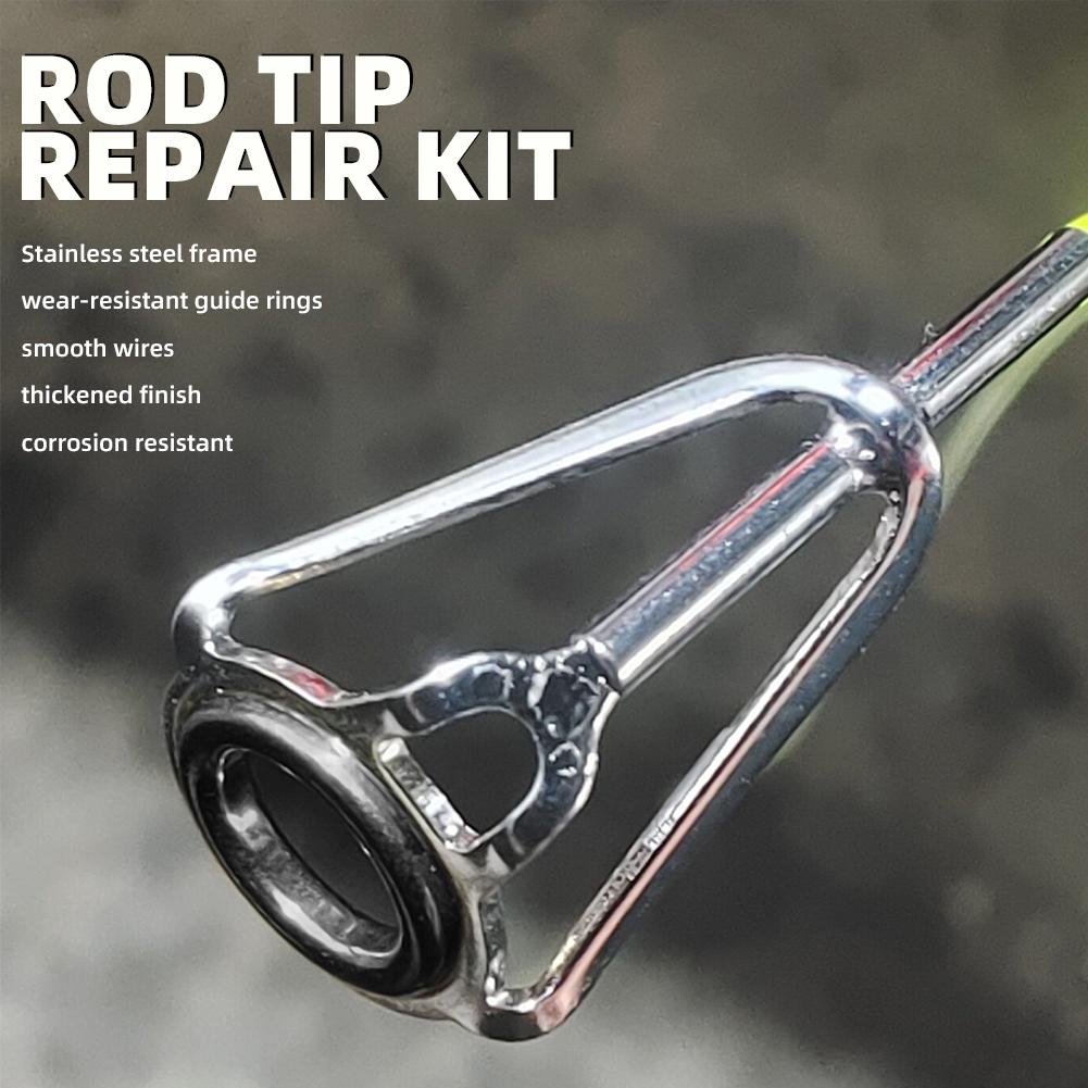 Rod Tip Repair Kit 10pcs Fishi – Fishing Rod Guide Replacement recenzja i cena