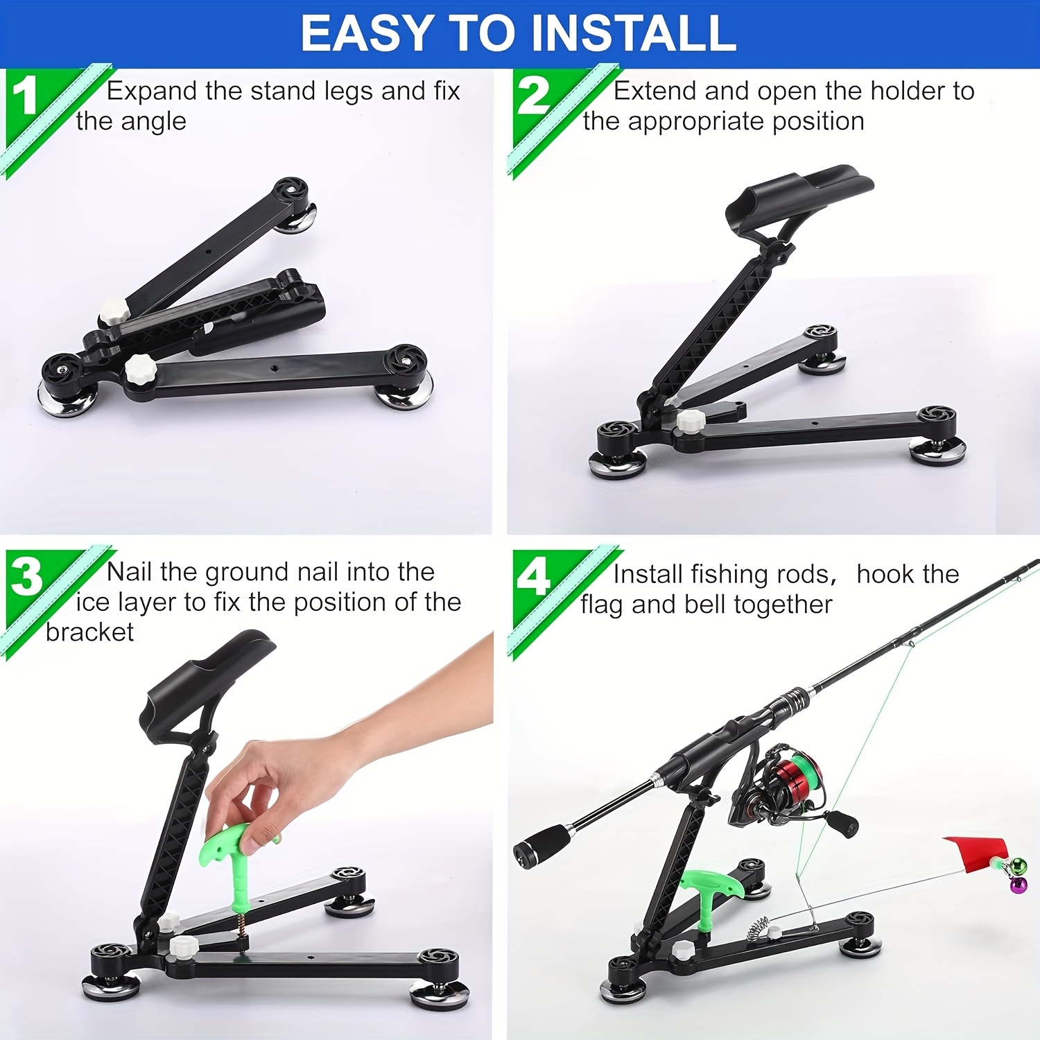 Foldable Ice Fishing Rod Holde – Fishing Rod Ice recenzja i cena