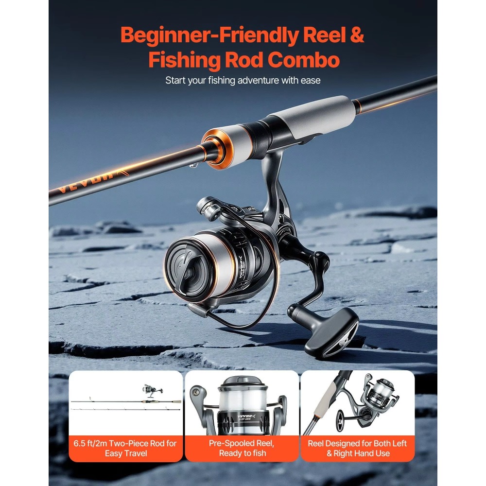 Carbon Fiber Bass Fishing Pole – Fishing Rod Combo recenzja i cena