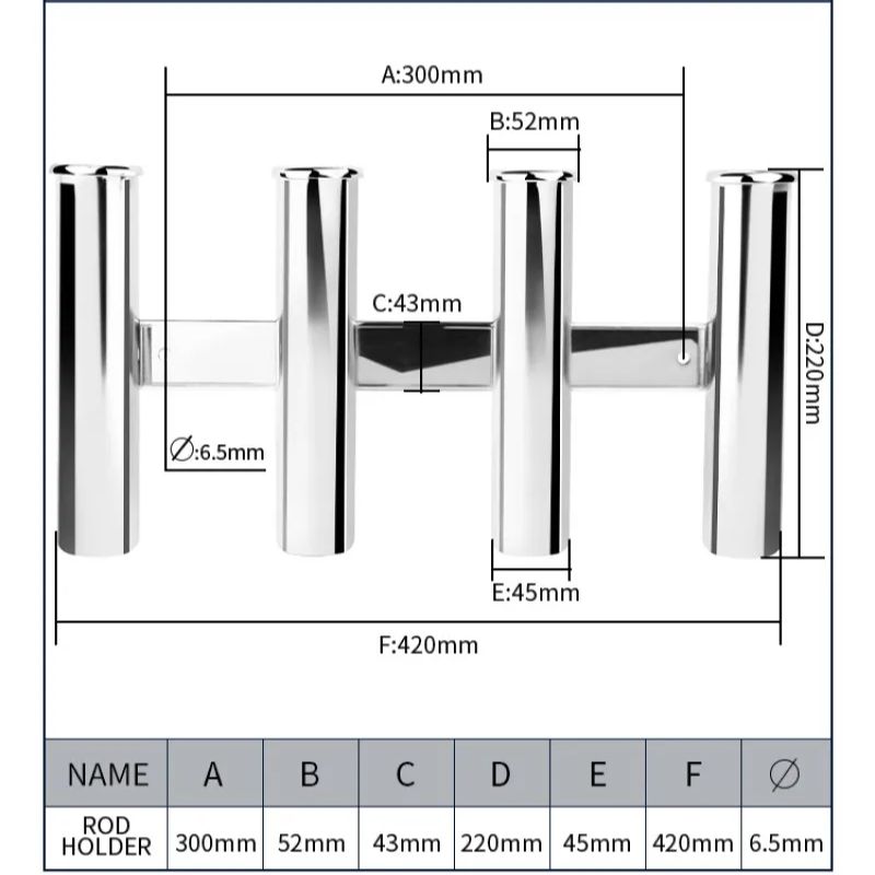 Stainless Steel 4 Tubes Rod ho – Fishing Rod Rack recenzja i cena