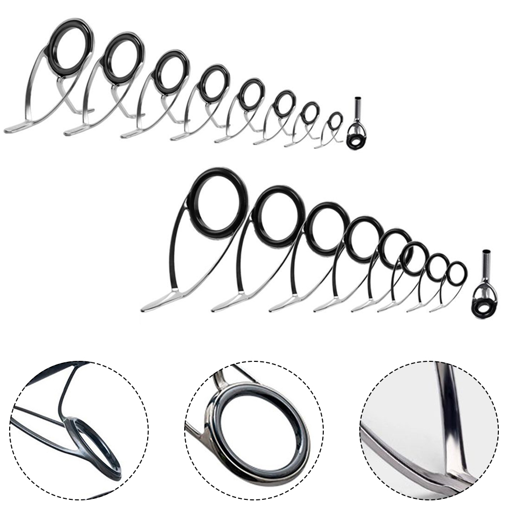9 Pcs Fishing Rod  Guide Ceram – Fishing Rod Guide Replacement recenzja i cena