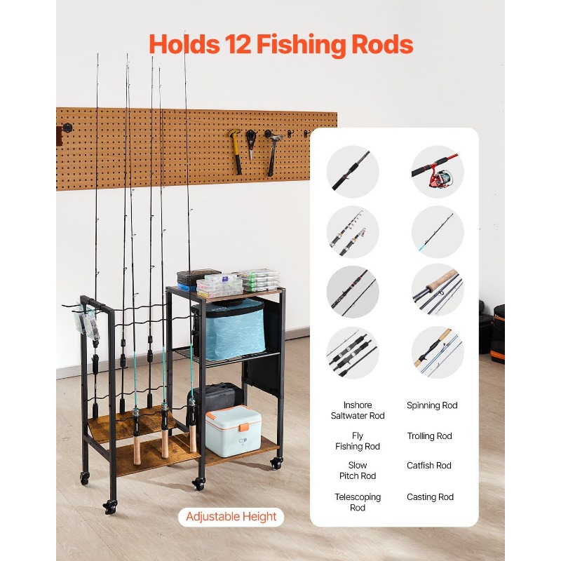 12 Pole Fishing Rod Holder Fis – Fishing Rod Holder recenzja i cena