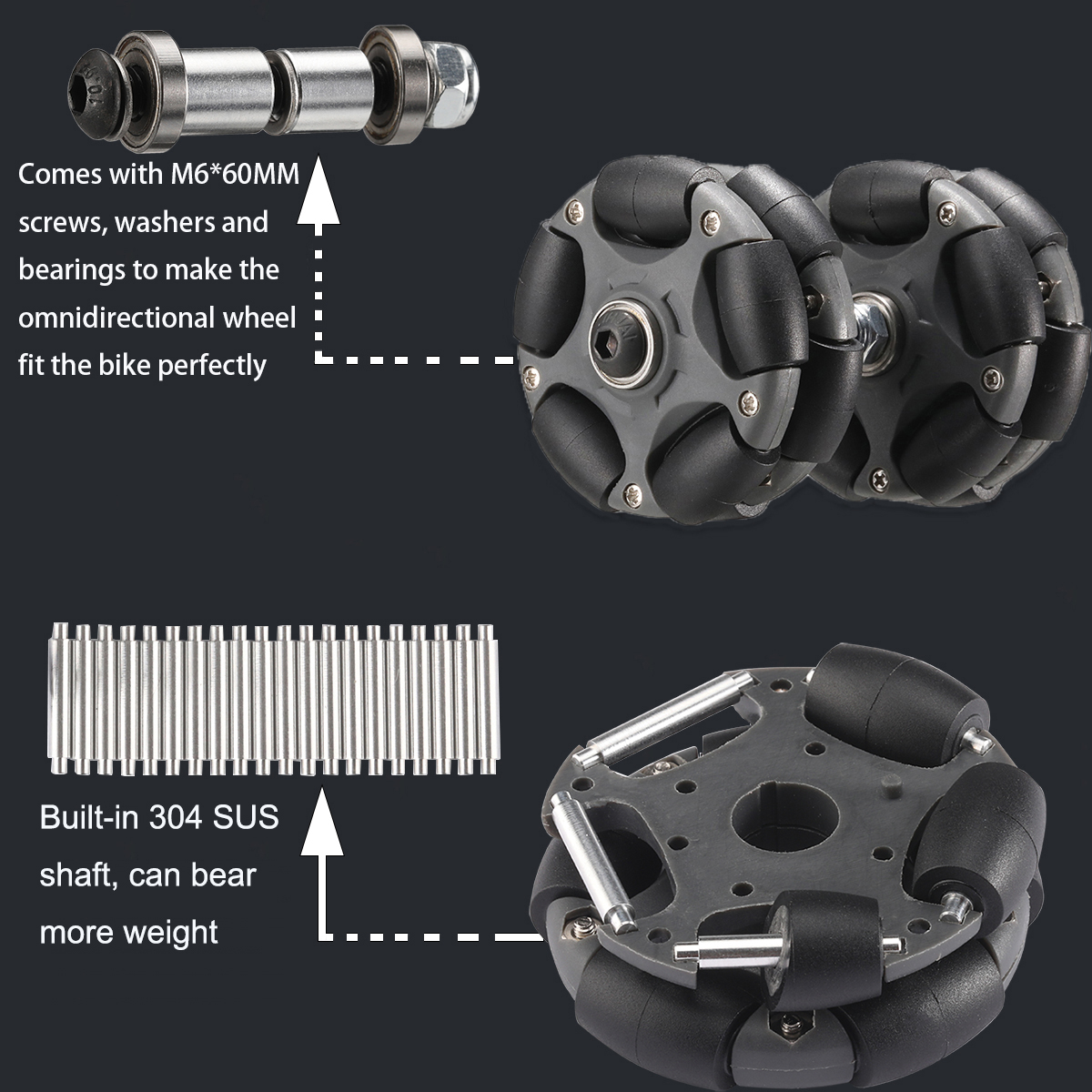 2PCS 58mm Nylon Omni Wheels Ea – Fishing Rod Telescopic recenzja i cena