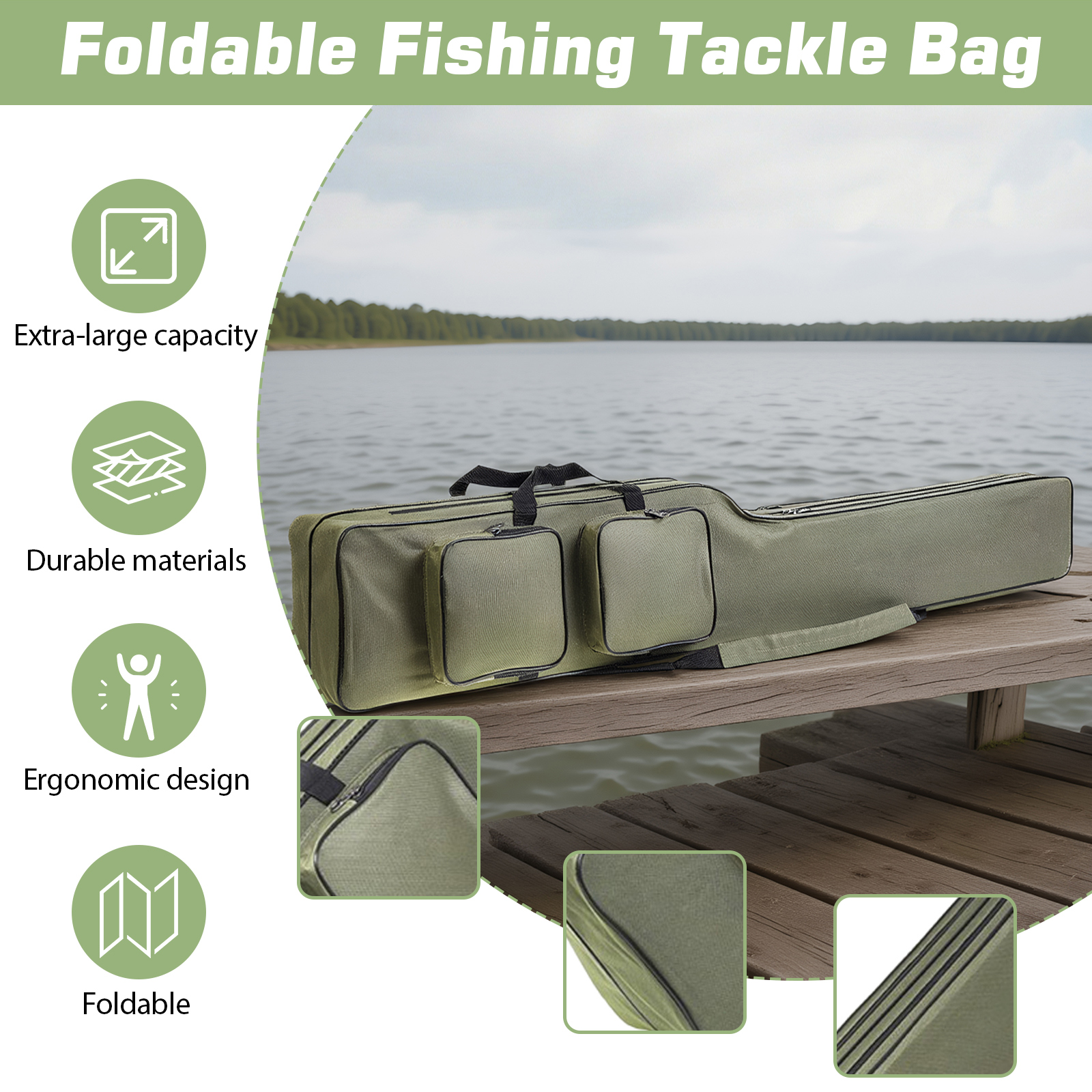 Fishing Rod Bags 150cm Waterpr – Fishing Rod Case recenzja i cena