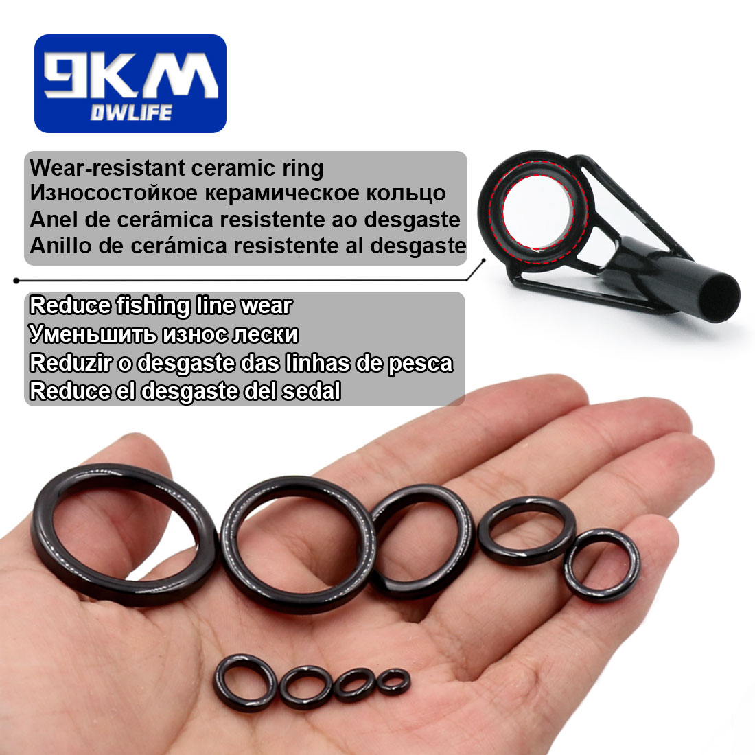 5Pcs Fishing Rod Tip Guides Re – Fishing Rod Tip Replacement recenzja i cena