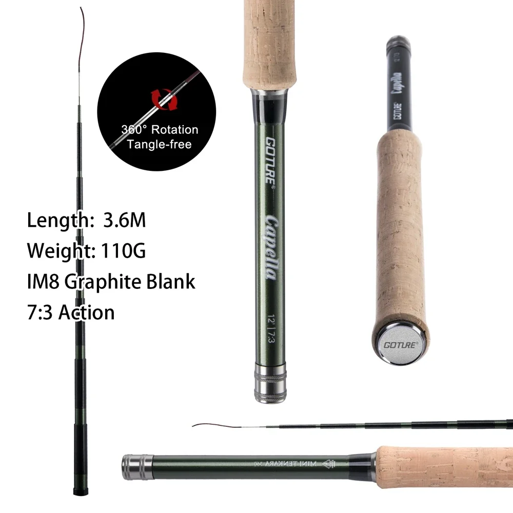 Goture 12FT Classical Tenkara  – Fishing Rod Combo recenzja i cena